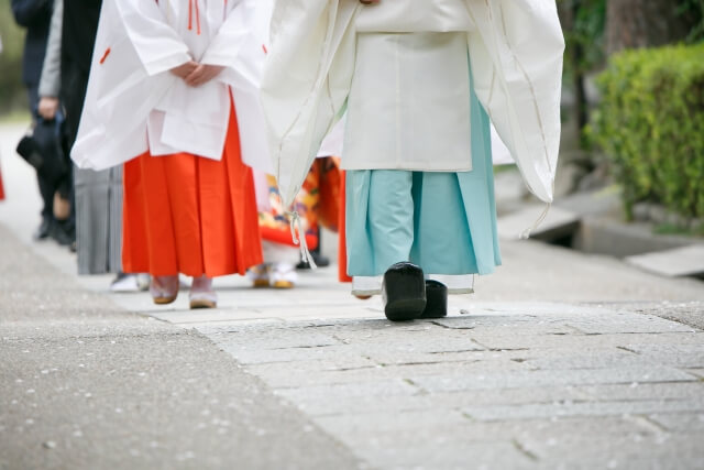 日本の神様にふたりの結婚を誓う儀式